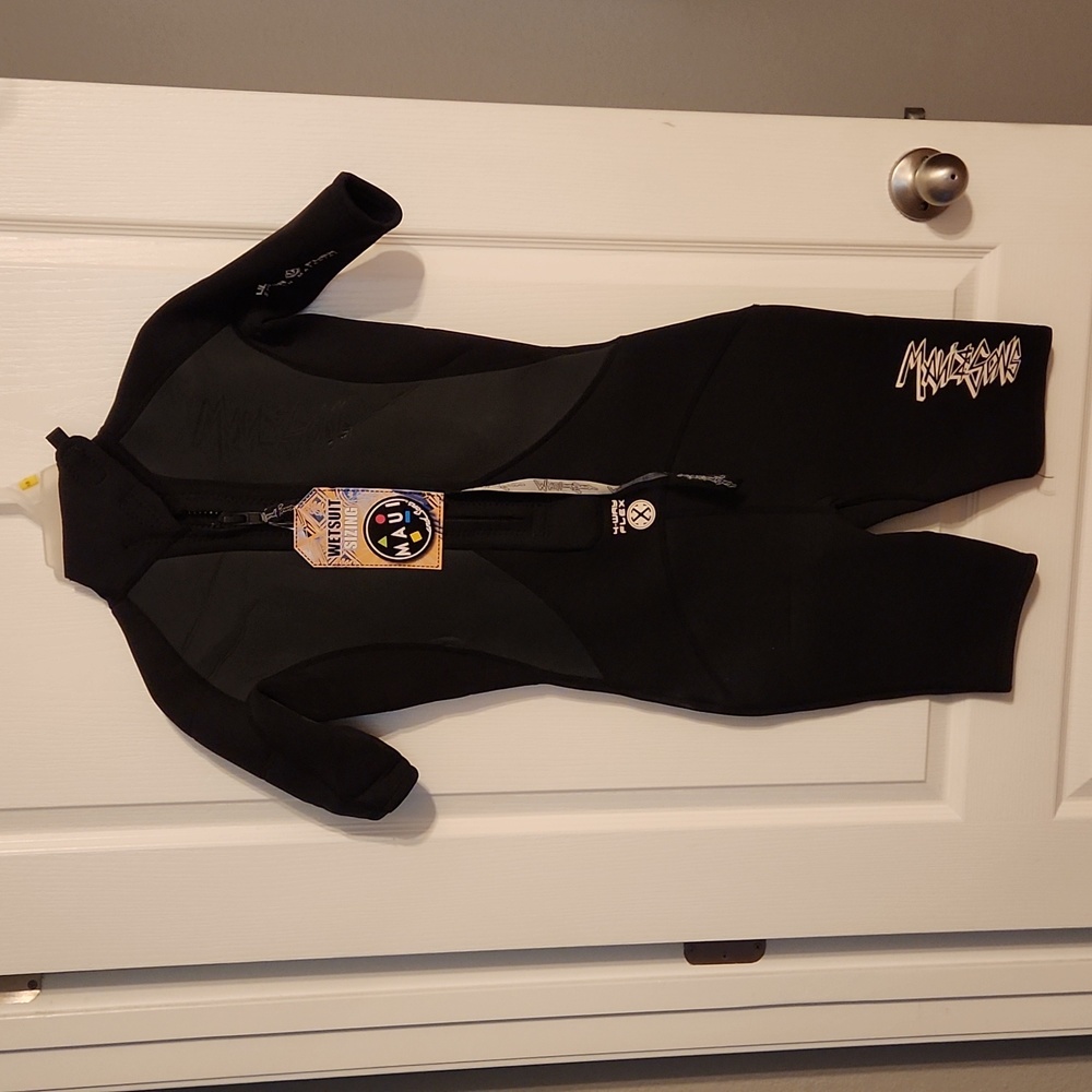 Maui and Sons Black Kids Wetsuit